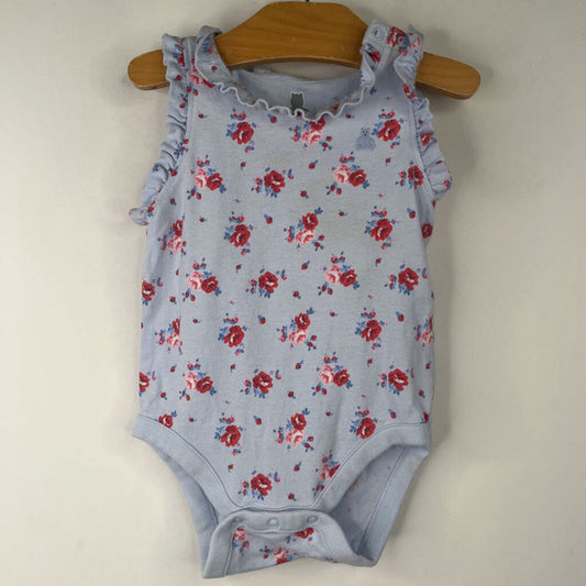 Size 3-6m: Gap Blue/Red Floral Tank Onesie