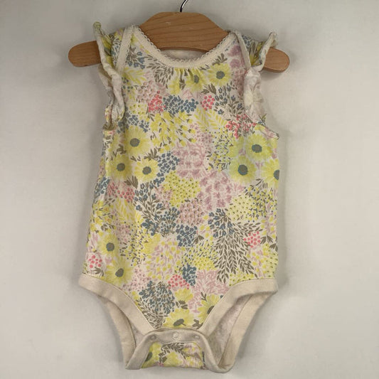 Size 3-6m: Gap Colorful Flowers Tank Onesie