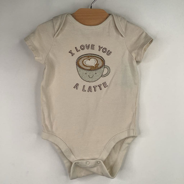 Size 3-6m: Gap Creme I Love You A Latte Onesie
