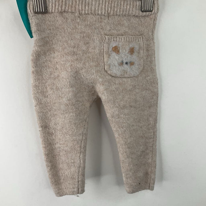 Size 3-6m: Zara Creme Fuzzy Pants