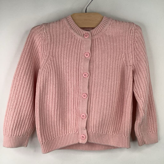 Size 3 (90): Hanna Andersson Pink Button Up Sweater