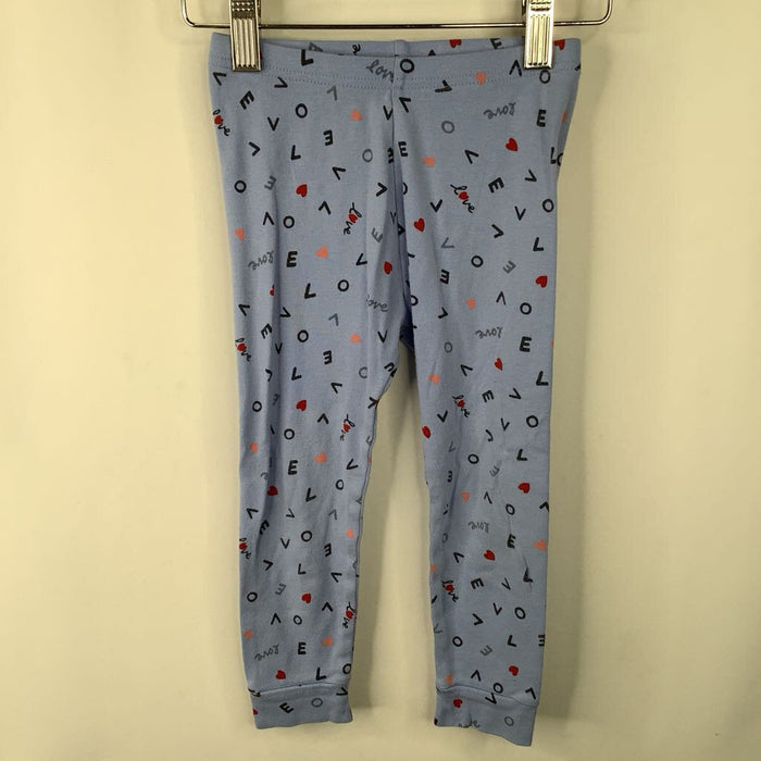 Size 3: Gap Blue L-O-V-E 2pc PJs