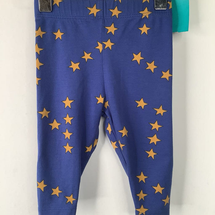 Size 3m: Tiny Cottons Blue Yellow Stars Leggings