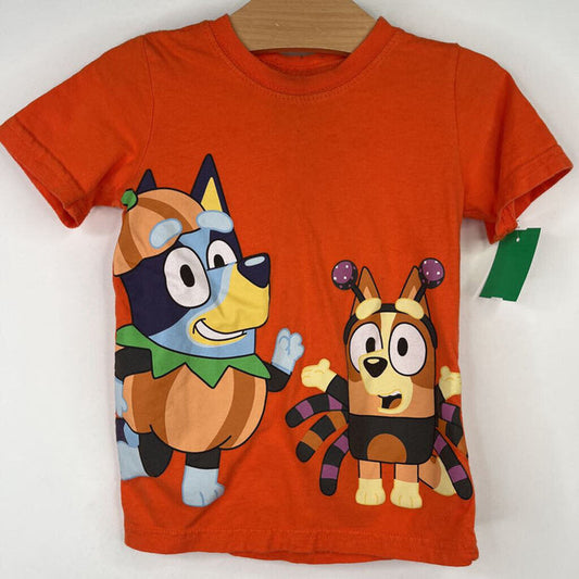 Size 3Y: Bluey Orange Halloween T-Shirt