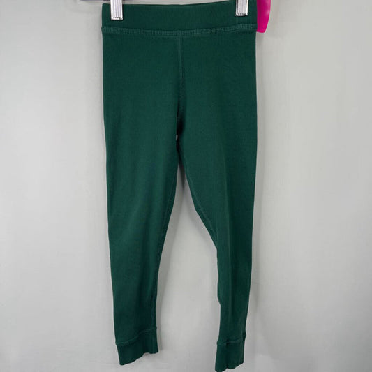 Size 4 (100): Hanna Andersson GreenRibbed Leggings