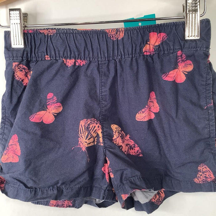 Size 4-5: Columbia Blue/Pink Butterfly Print Shorts