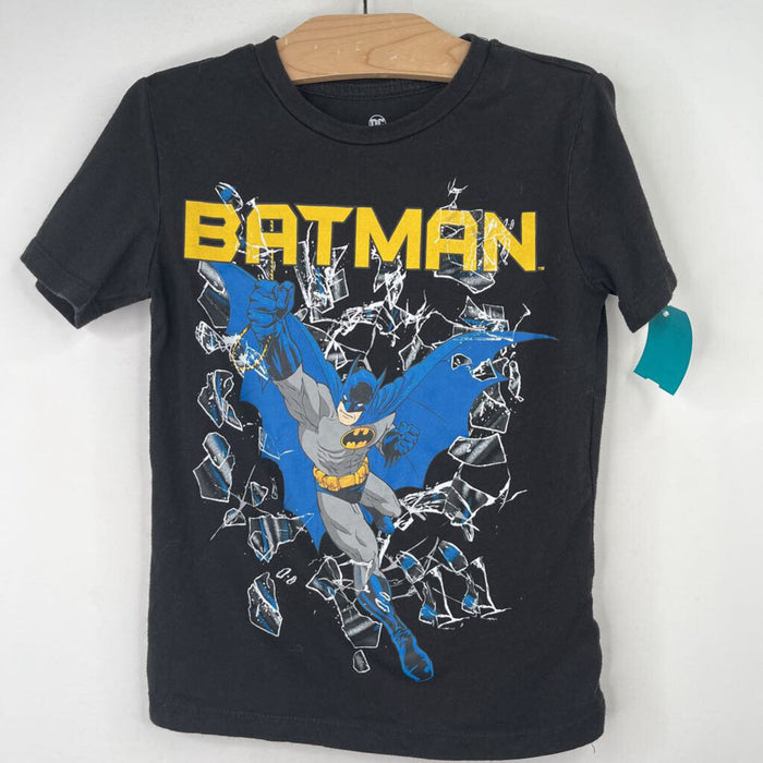 Size 4-5: DC Comics Black Batman T-Shirt