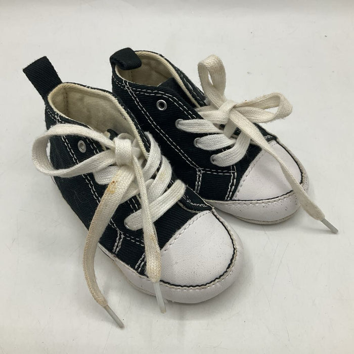Size 4: Converse Black/White Soft Sole Shoes