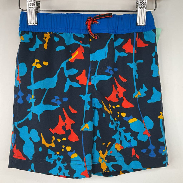 Size 4: REI Co-Op Blue/Orange Patterned Swim Shorts