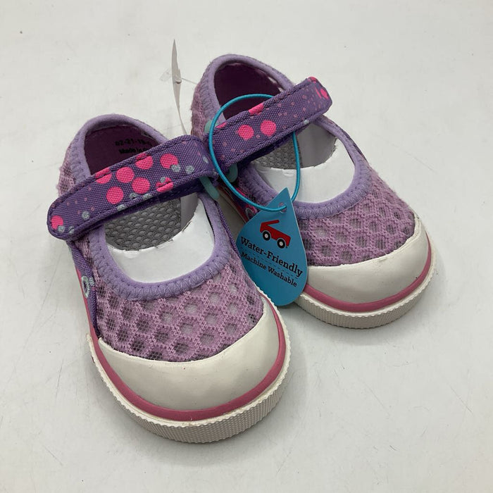 Size 4: See Kai Run Purple Water Friendly Velcro Mary Jane Shoes NEW