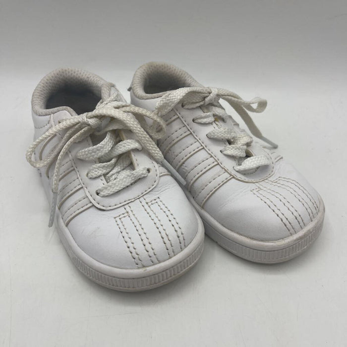 Size 4.5: K.Swiss White Lace-Up Sneakers