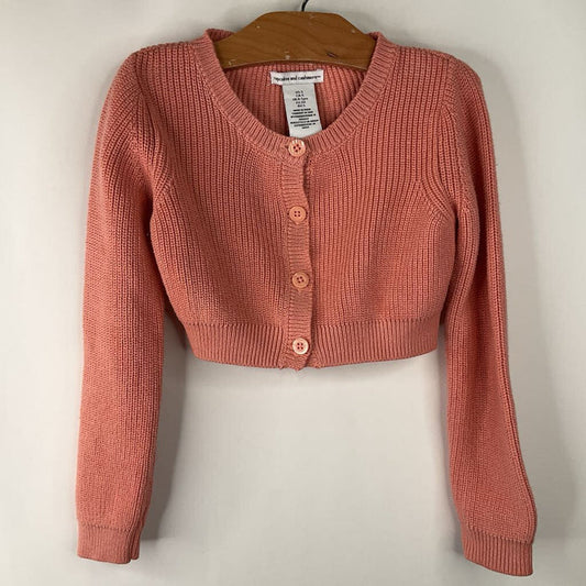 Size 5: Cupcakes & Cashmere Pink Knitted Button-Up Sweater
