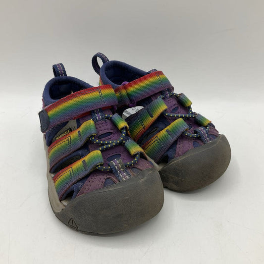 Size 5: Keen Rainbow/Purple Toggle Strap Sandals
