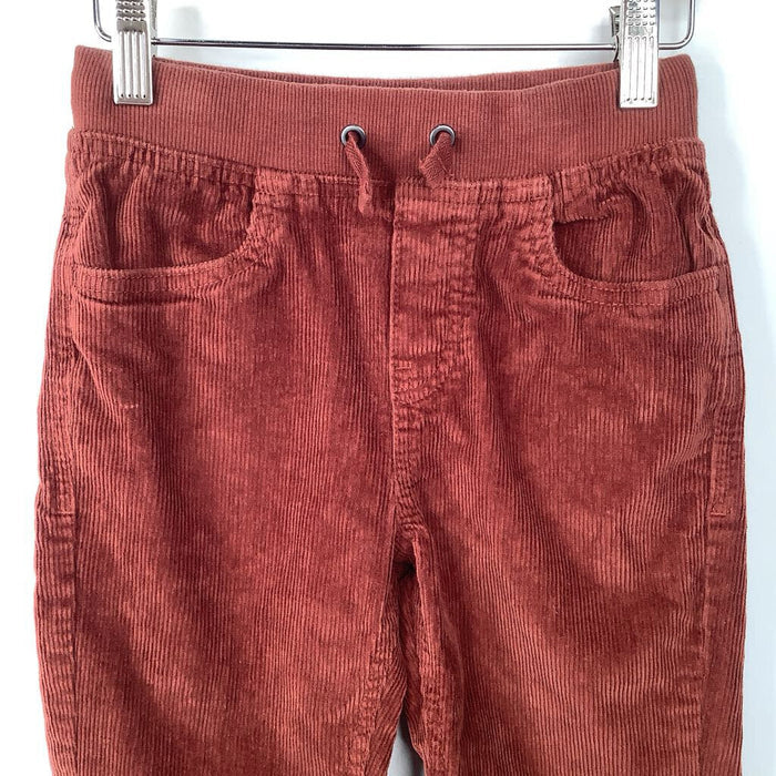 Size 6-7 (120): Hanna Andersson Brown Drawstring Corduroy Pants