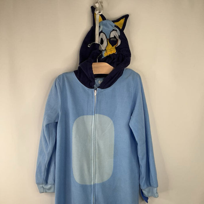 Size 6-7: Bluey Hooded Fleece 1pc PJs