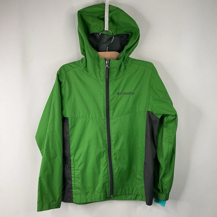Size 6-7: Columbia Green/Grey Rain Coat