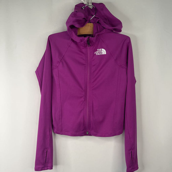 Size 6: The North Face Purple Zip-Up Hoodie