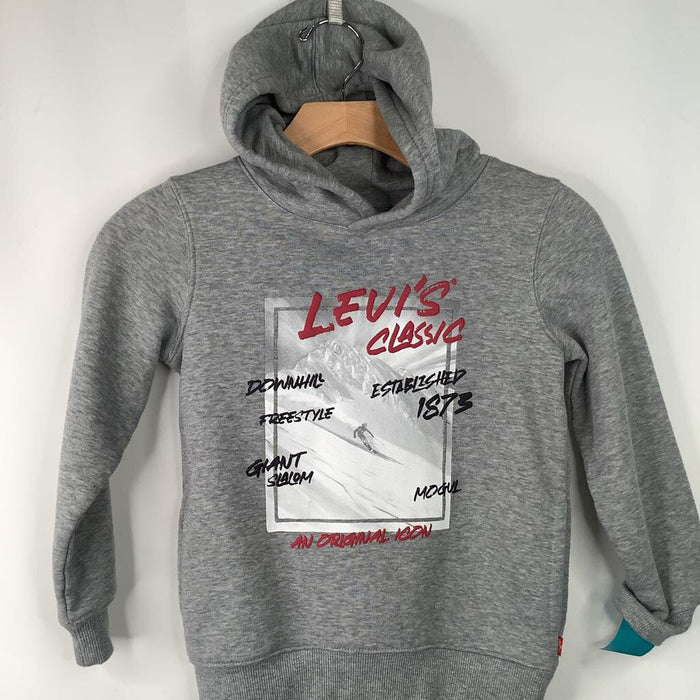 Size 7: Levi's Heathered Grey Hooded Sweatshirt