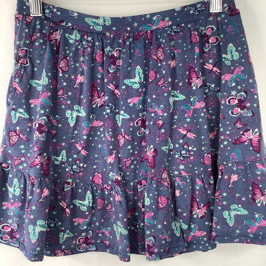 Size 8: Land's End Purple Butterfly Skirt