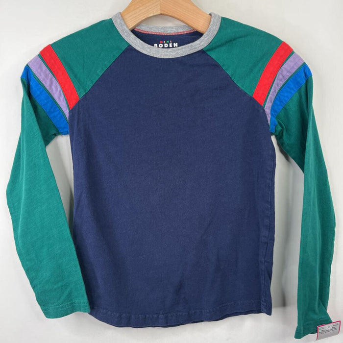 Size 9-10: Mini Boden Blue/Green Long Sleeve Shirt