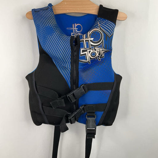 Size Child (30-50lbs): Ho Sports Blue/Black Life Vest