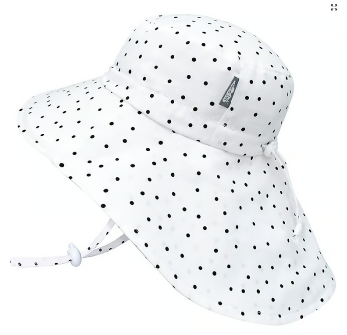 Size M (6-24): Jan & Jul Cotton Xplorer Hat -DOTS