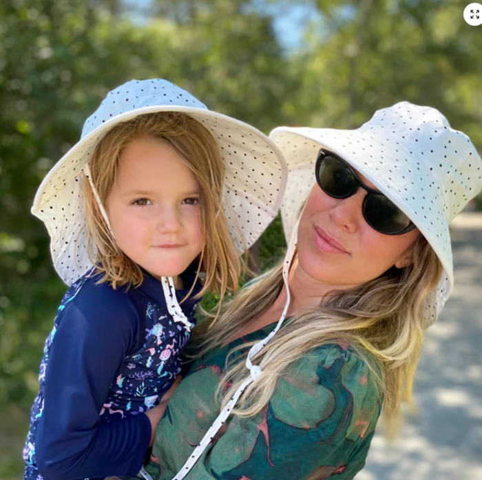 Size M (6-24): Jan & Jul Cotton Xplorer Hat -DOTS