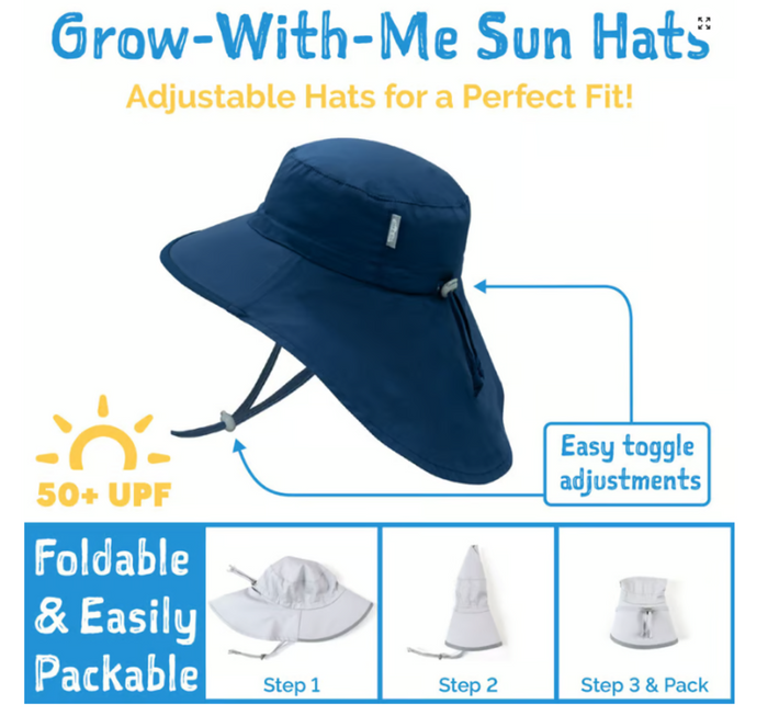 Size M (6-24): Jan & Jul Cotton Xplorer Hat -DOTS