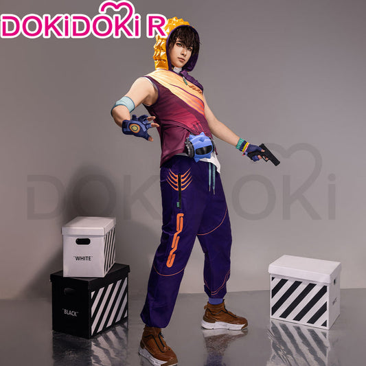 【Size S-2XL】DokiDoki-R Game Valorant Cosplay Miks Costume DJ