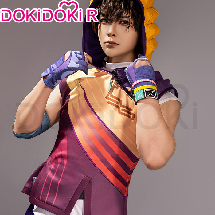 【Size S-2XL】DokiDoki-R Game Valorant Cosplay Miks Costume DJ