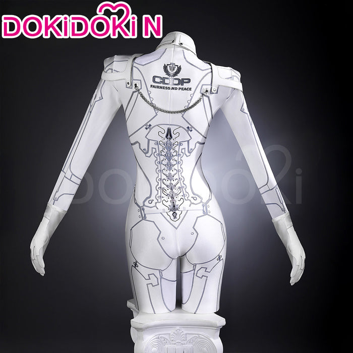 【Size S-3XL】DokiDoki-N Game Stellar Blade: Blood Rain Cosplay Evie Costume White Bodysuit