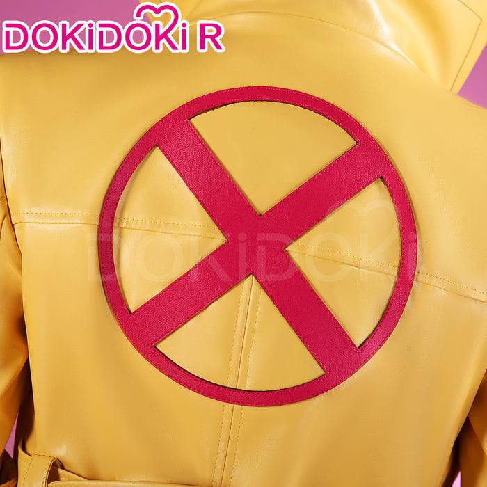 【Size S-3XL】DokiDoki-R Game Cosplay Costume Yellow Trench Coat Blue Pink Outfit