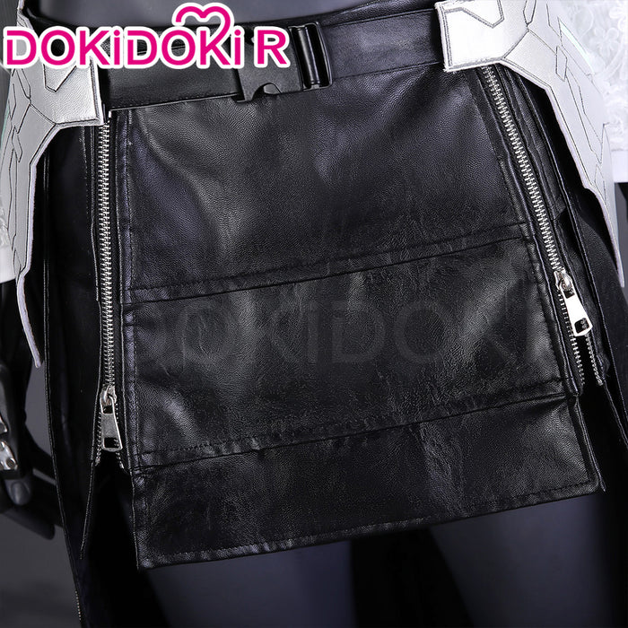 【Size S-3XL】DokiDoki-R Game Cosplay Tiiffa Loockhaart Costume Black White Blackmage Revelation