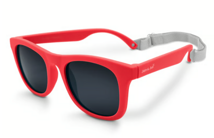 Size S (6m-2Y): Jan & Jul Sunglasses - NAUTICAL RED