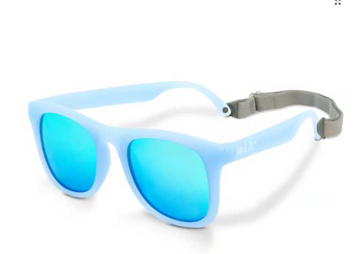 Size S (6m-2y): Jan & Jul Urban Xplorer Sunglasses - FROSTY BLUE Aurora