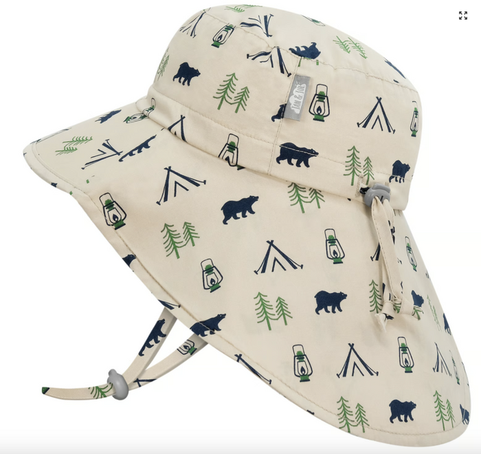 Size XL (5-12): Jan & Jul Cotton Xplorer Hat - BEAR CAMP