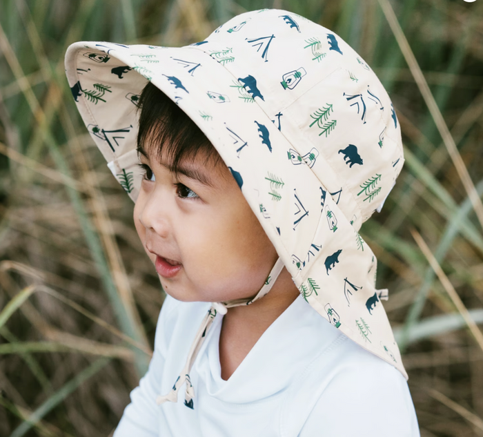 Size XL (5-12): Jan & Jul Cotton Xplorer Hat - BEAR CAMP