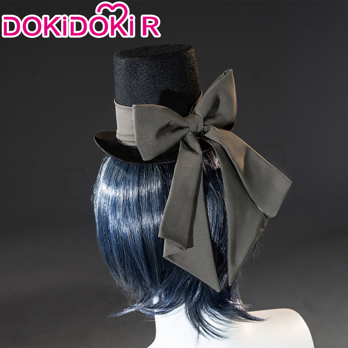 【Size XS-L】DokiDoki-R Anime Cosplay Costume Black Blue Striped Suit With Hat