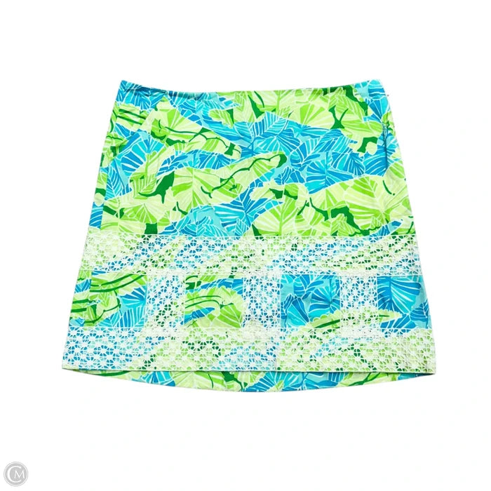 Skirt Designer By Lilly Pulitzer In Blue & Green, Size: M