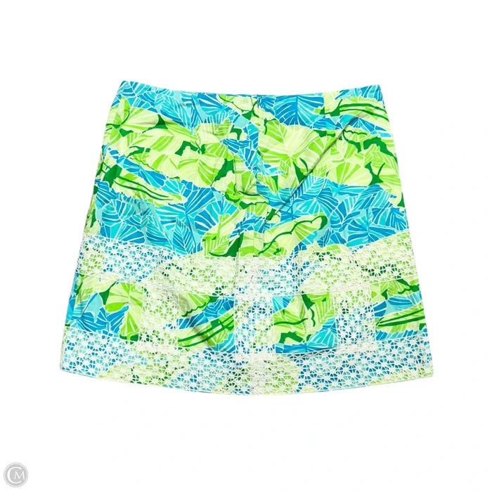 Skirt Designer By Lilly Pulitzer In Blue & Green, Size: M