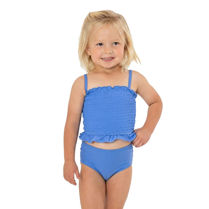Smocked Tankini Top (Girls) Swim Top Janela Bay- Tilden Co.