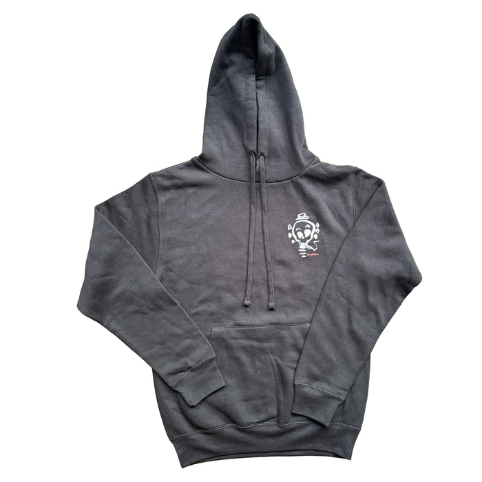 Smoking Skull Hoody Black