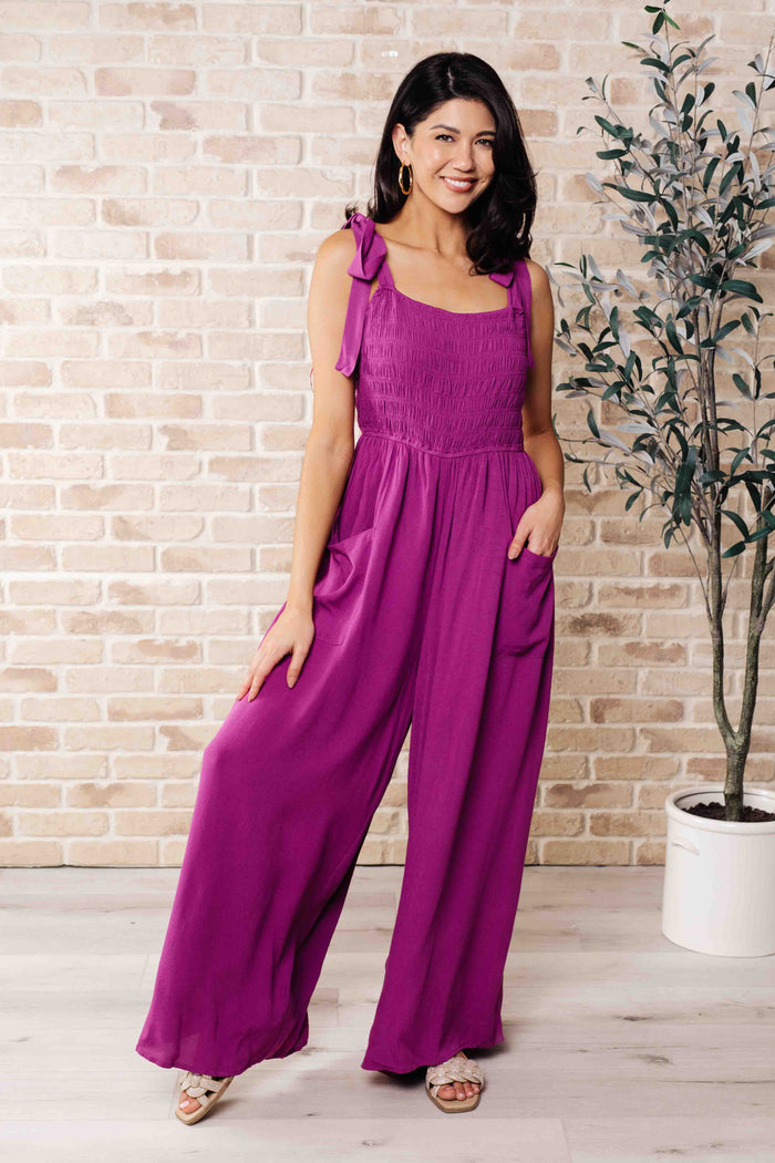 Social Graces Wide Leg Jumpsuit Jumpsuit Ave Shops- Tilden Co.