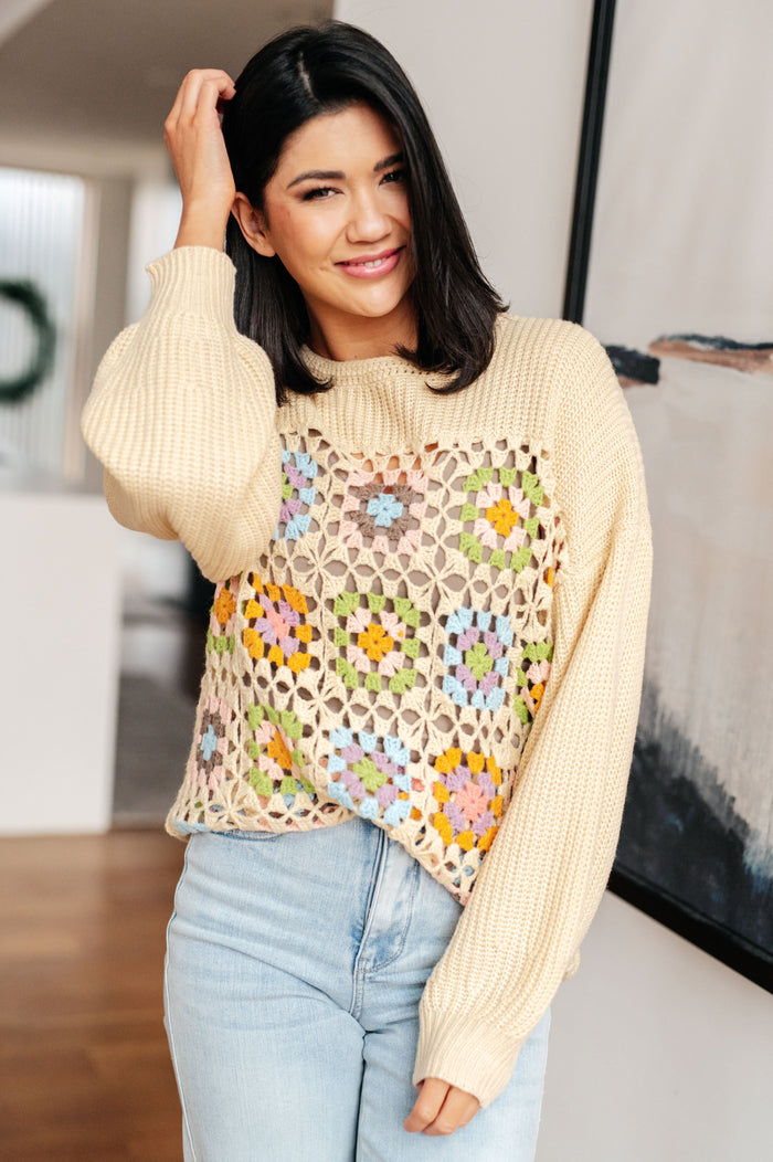 Square Dance Granny Square Sweater Sweater Ave Shops- Tilden Co.