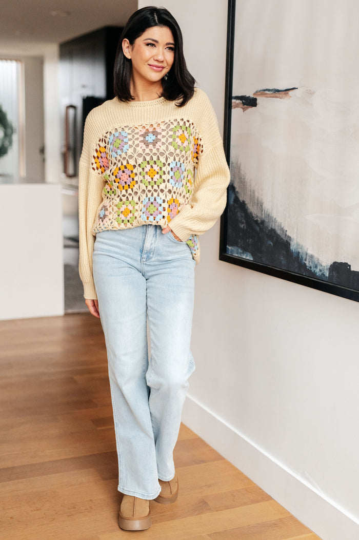 Square Dance Granny Square Sweater Sweater Ave Shops- Tilden Co.