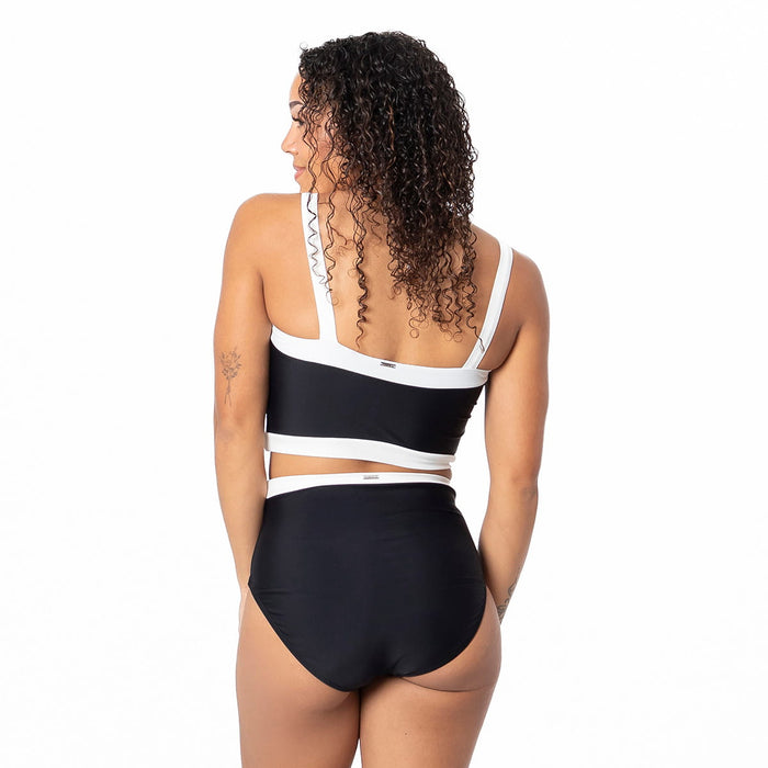 Square Neck Outline Tankini Top Swim Top Janela Bay- Tilden Co.
