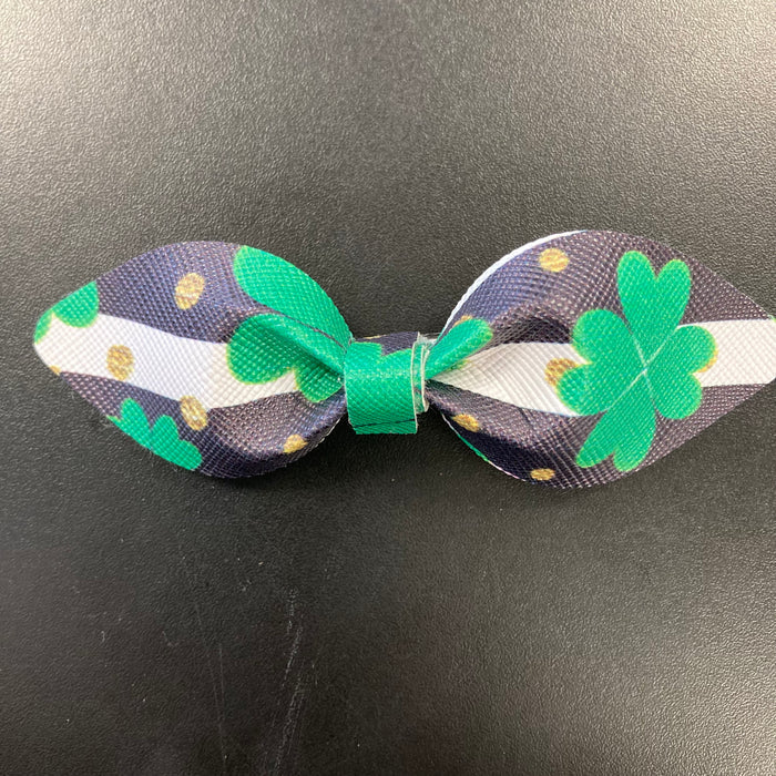 St. Patrick’s Clover Bow    earring Daydreamer Creations- Tilden Co.