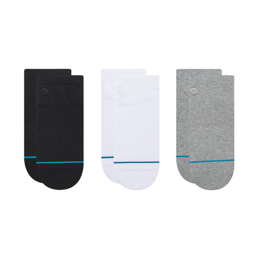 Stance Icon Low Socks 3 Pack Small (Men 3-5.5 / Women 5-7.5) Small (Men 3-5.5 / Women 5-7.5)  Ankle Socks Stance- Tilden Co.
