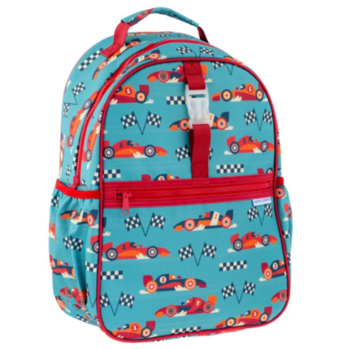 Stephen Joseph All Over Print Backpack - RACECAR - NEW