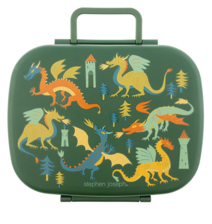 Stephen Joseph Bento Box w/Removable Tray - DRAGON NEW